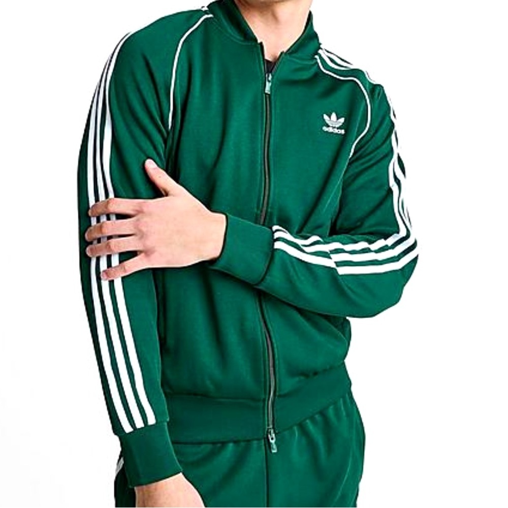 MEN'S ADIDAS ORIGINALS SUPERSTAR TREFOIL  TRACK JACKET ~SIZE M